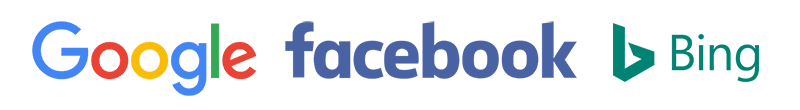 Facebook, Google, and Bing